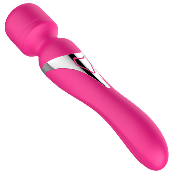 B Series Silicone Dual Massager USB Pulsator 7+7 Function (Pink)