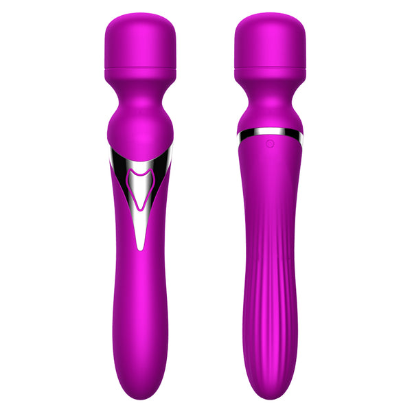 Silicone Dual Massager USB 7+7 Function Purple
