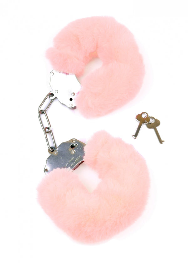 Kajdanki Fetish B   Series  Furry Cuffs Light Pink