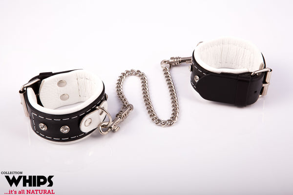 Kajdanki   Kajdanki damskie na ręce białe