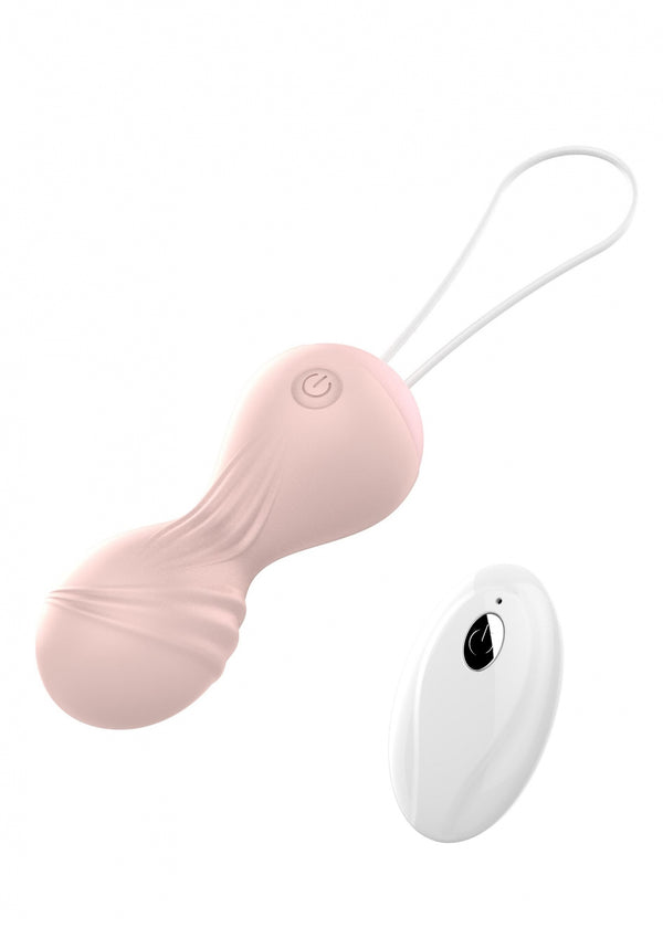 Kulki Vibrating Silicone Kegel Balls USB 10 Function / Remote control  Flesh