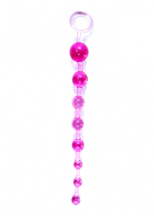 Plug/beads Jelly Anal 10 Beads Pink