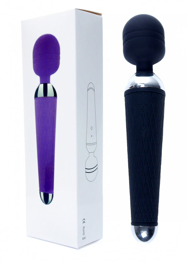 Power Massager Wand USB Black 10 Functions Stimulator