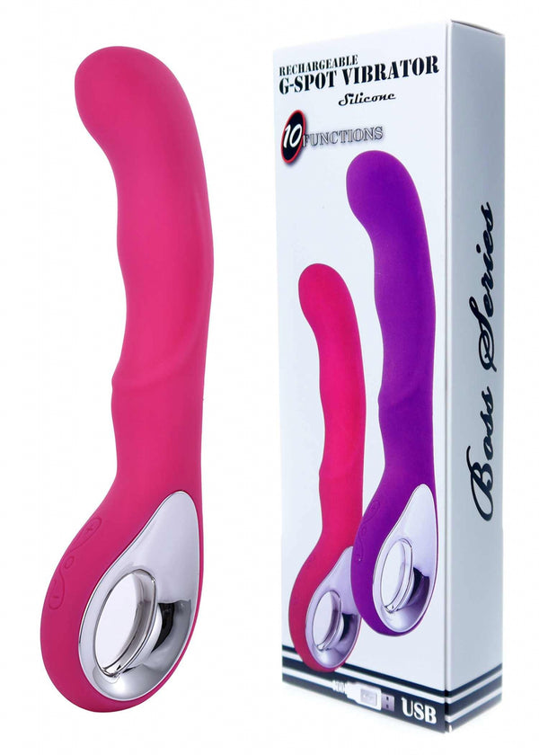 Vibrator G spot 10 functions USB Pink
