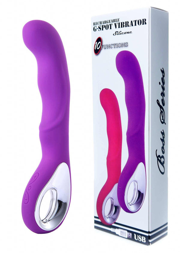 Vibrator G spot 10 functions USB Purple