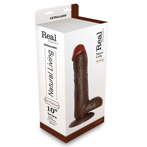 Dildo FALLO REALISTICO REAL RAPTURE BROWN 10