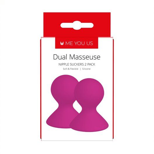 Pompka  Me You Us Dual Masseuse Silicone Nipple Suckers 2 Pack Purple