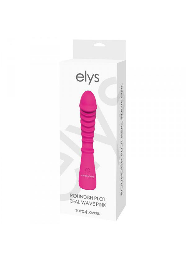 Wibrator VIBRATORE DESIGN ELYS   ROUNDISH PLOT REAL WAVE PINK