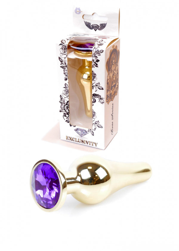 Plug Jewelery Gold BUTT PLUG Purple