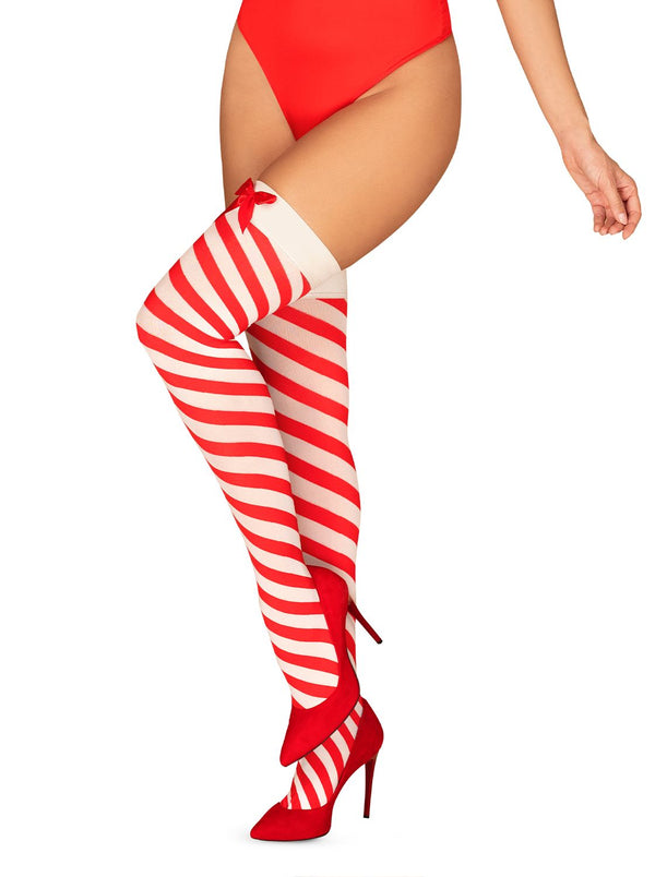 Kissmas lingerie stockings red L/XL
