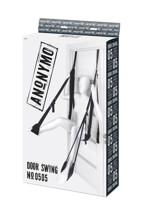 Anonymo Sex swing on the door, nylon, black