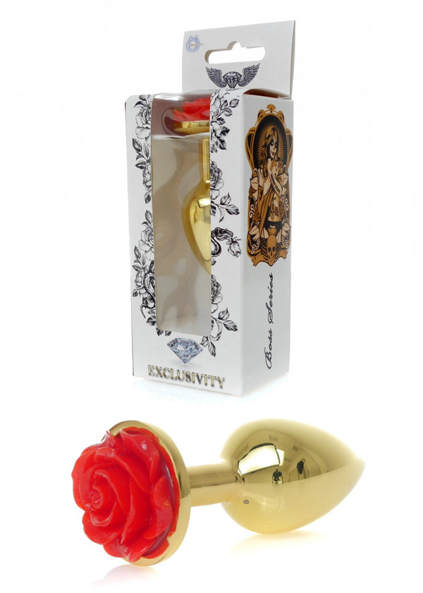 Plug Jewelery Gold PLUG ROSE Red