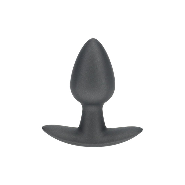 Smooth Silicone Anal Plug - Small - 2.6 / 6,5 cm - Gunmetal