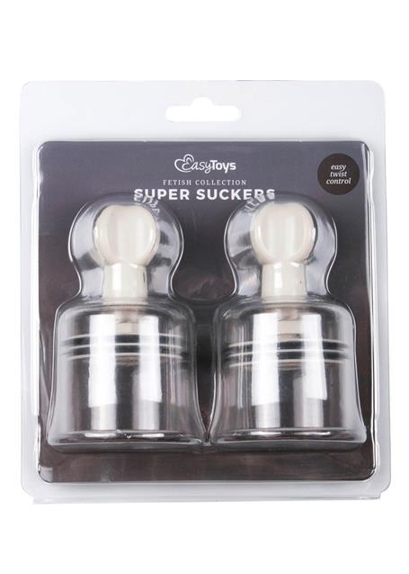 Pump-Nipple &amp; Clit Suckers Large 2 pcs