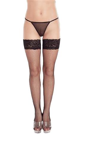 Stockings 5517 - Plus Size - black 3XL