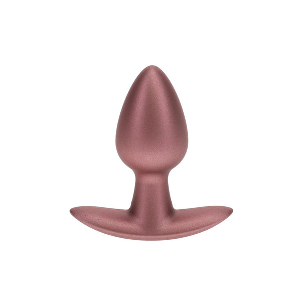 Smooth Silicone Anal Plug - Small - 2.6 / 6,5 cm - Rose Gold