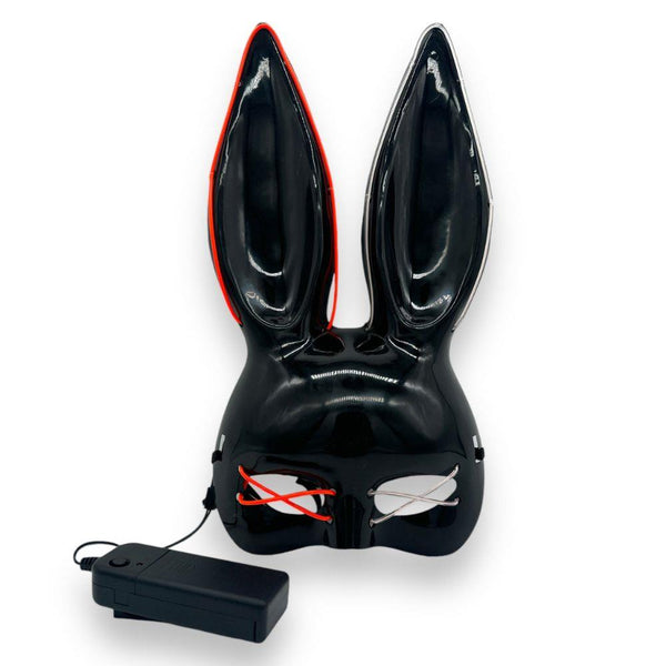 Bunny Mask Deluxe BLACK - With Lights