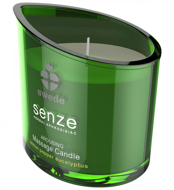 Swede   Senze Arousing Massage Candle Lemon Pepper Eucalyptus