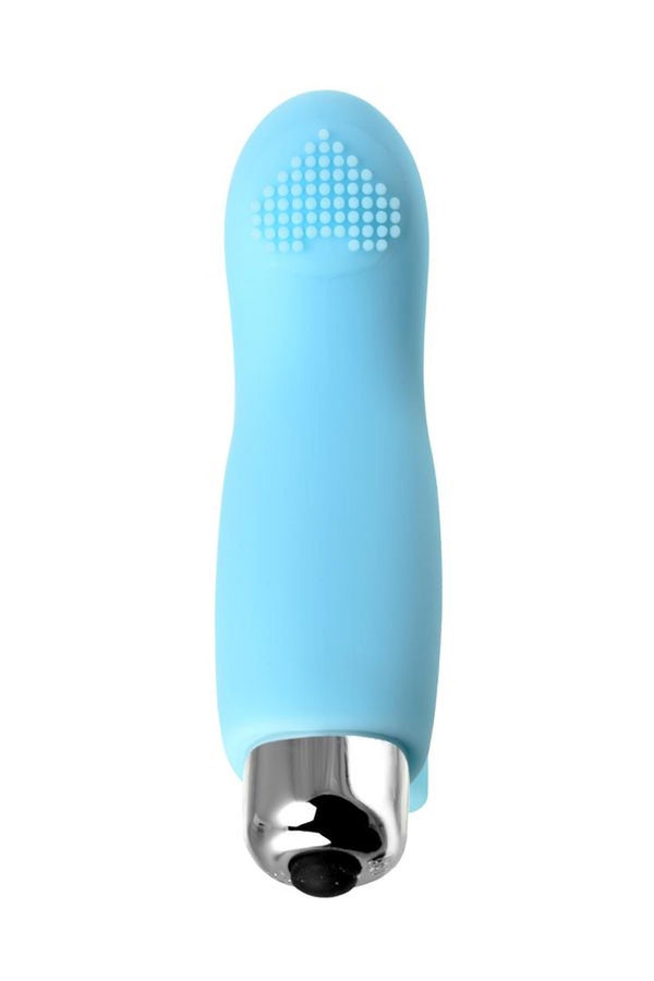 JOS DANKO, Finger vibrator for G point stimulation, silicone, blue, 9.5 cm