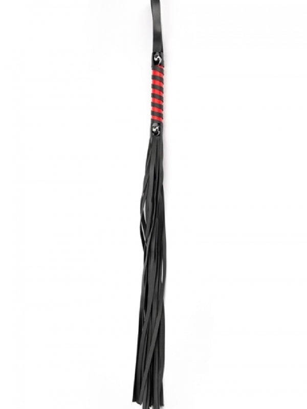 Black Red Long Stripe Flogger