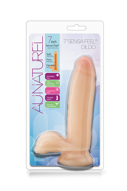 AU NATUREL 7INCH SENSA FEEL DILDO BEIG