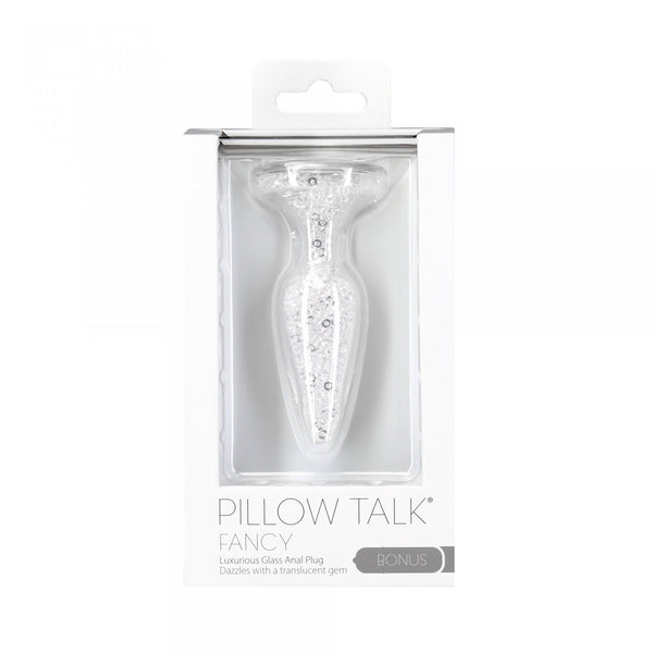 Pillow Talk Fancy Luxurious Glass Anal Plug with Bonus Bullet
