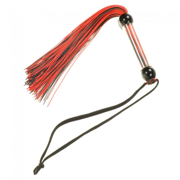Me You Us Tease And Please Silicone Flogger Black whip