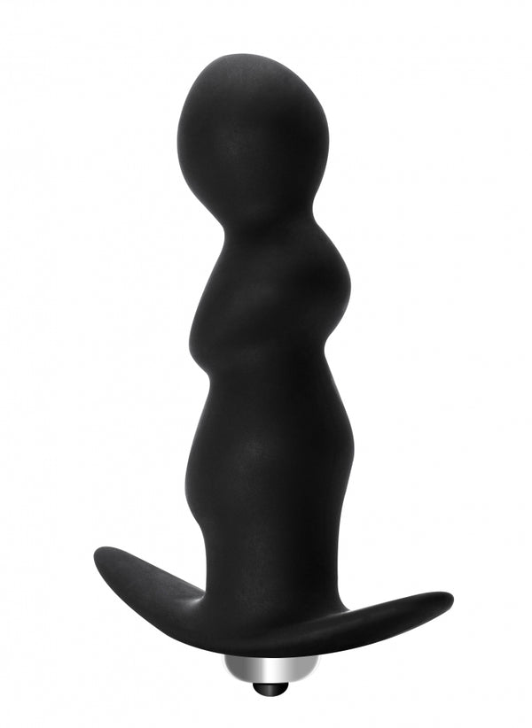 Plug Anal Spiral Vibrating Black