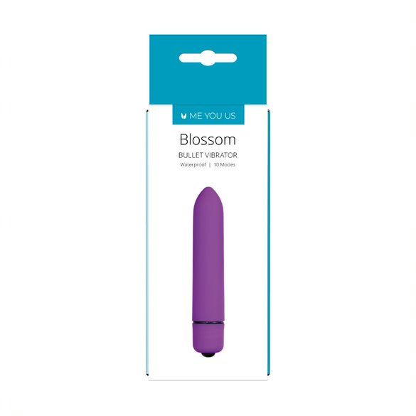 Wibrator  Me You Us Blossom 10 Mode Bullet Vibrator Purple