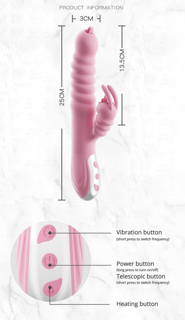 Hannah USB Pink Vibrator