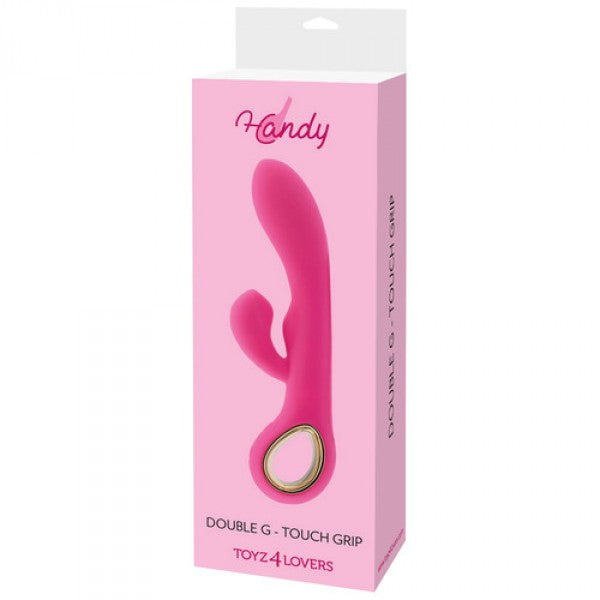 Wibrator Rabbit handy g double touch grip pink