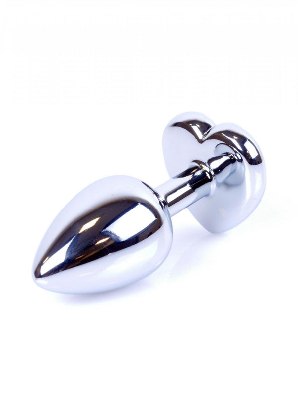 Plug Jewelery Silver Heart PLUG Clear