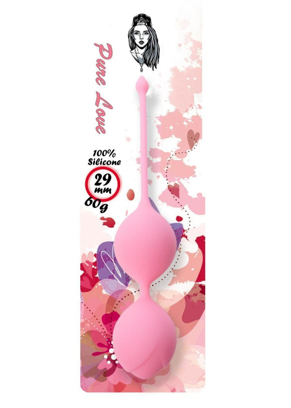 Silicone Kegel Balls 29mm 60g Pink   B   Series