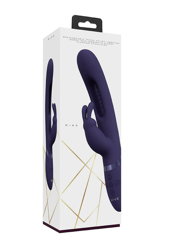Mika   Triple Rabbit with G Spot Flapping   Purple