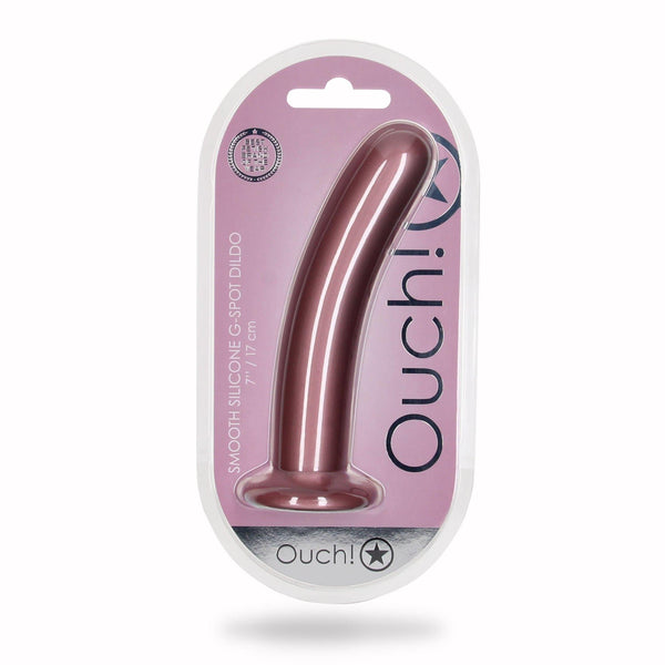 Smooth Silicone G Spot Dildo   7 / 17 cm