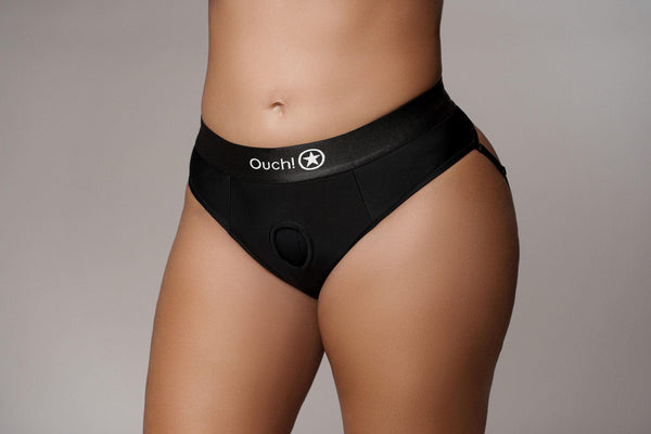 Vibrating Strap on Thong with Removable Rear Straps   XL/XXL