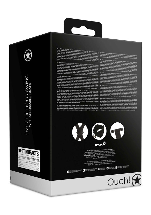 Over the Door Bondage Cross Black