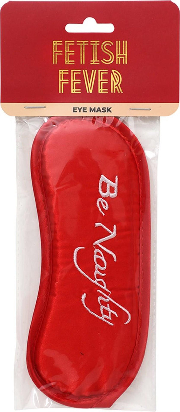 Fetish Fever Eye Mask Be Noughty Red