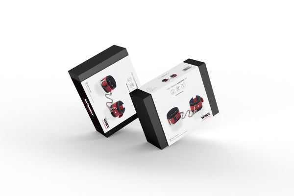 Kajdanki  Cuffs Crazy Horse Red, Big