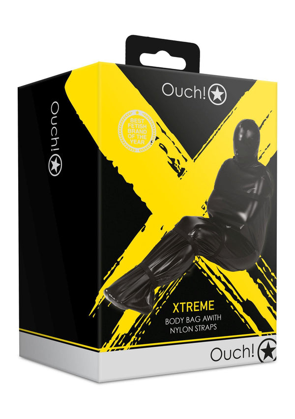 Body Bag with Nylon Straps   Black