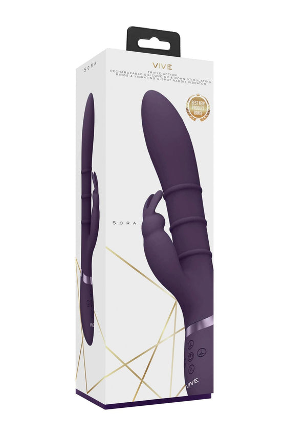 Sora Up &amp; Down Stimulating Rings, Vibrating G Spot Rabbit
