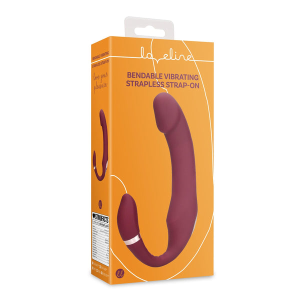Bendable Vibrating Strapless Strap on