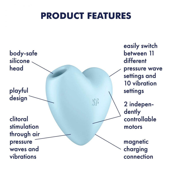 Cutie Heart Stimulator (Blue)