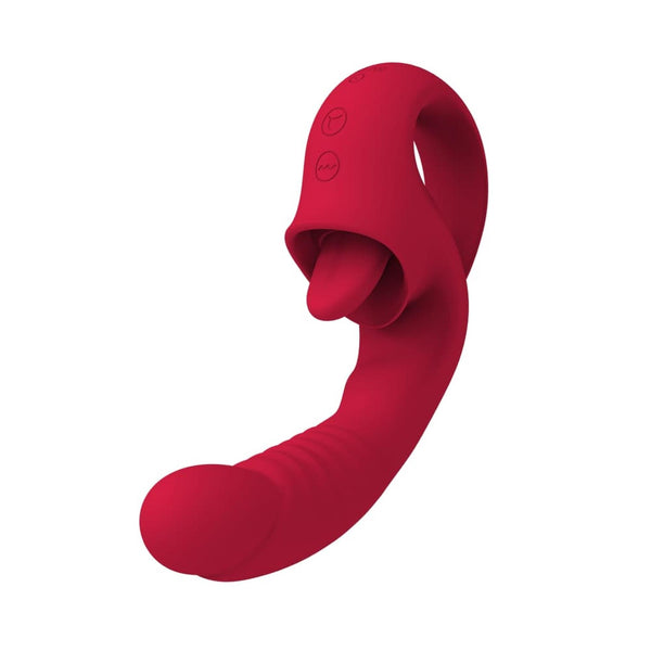 Rouge Velvet Mini G Spot + Licking Vibrator