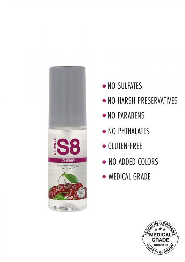 S8 WB Flavored Lube 50ml Cherry
