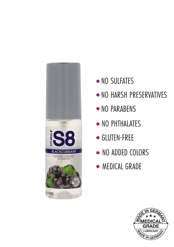 S8 WB Flavored Lube 50ml Blackcurrant