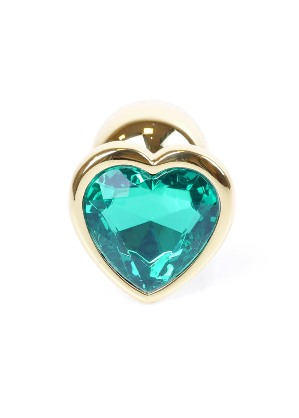 Plug Jewellery Gold  Heart PLUG  Green