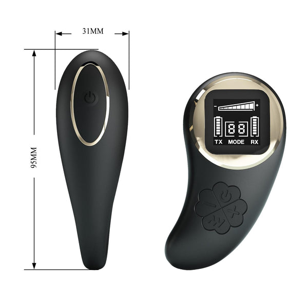 PRETTY LOVE Nathan, Wireless remote control 9 speed levels 10 vibration functions, ABS Silicone, USB rechargeable