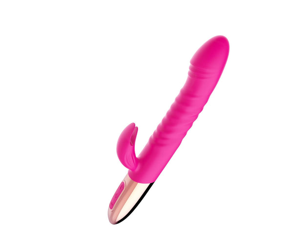 Rechargeable Thrusting Vibrator USB 10 Functions Heating