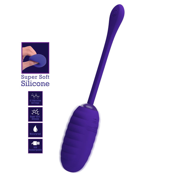 PRETTY LOVE   KIRK Super Soft Silicone, 12 vibration functions